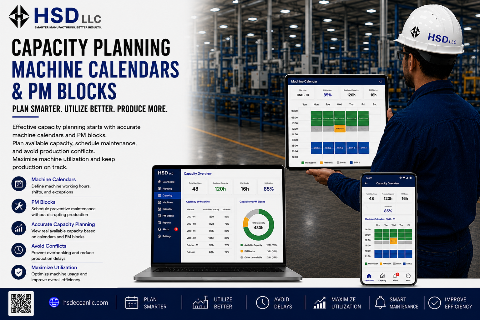 Capacity Planning With Machine Calendars and PM Blocks